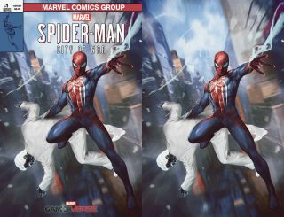 Spider - Man City At War 1 Skan Srisuwan Virgin Set Variant Fantasy 15