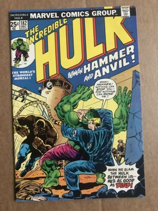 Incredible Hulk 182 Marvel Value Stamp Intact - 3rd Wolverine Marvel Comics