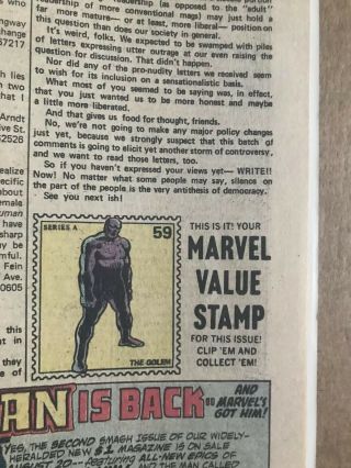 Incredible Hulk 182 Marvel Value Stamp Intact - 3rd Wolverine MARVEL COMICS 8