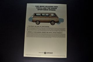 1967 Dodge Sportsman Wagon Van Truck Brochure Family Camp RV 5
