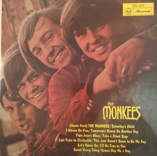 The Monkees - The Monkees (1st Album) 12 " Vinyl Lp (black Label) Australia 1966