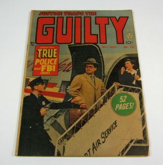 Justice Traps The Guilty 12 True Police & Fbi Cases Fn/fn,  Golden Age Crime 1949