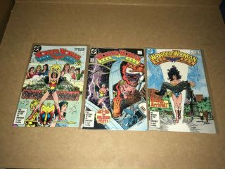 1987 Wonder Woman Comic 1,  2 & 3