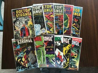Doctor Strange 169 - 173,  175,  176,  178 - 181,  183 (jun 1968,  Marvel)