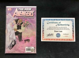 The Avengers Annual 1 Signed By Stan Lee Marvel Jessica Jones Luke Cage