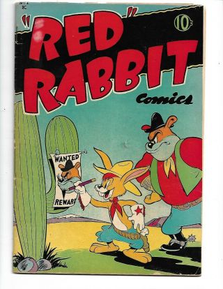 Red Rabbit Comics Book Western,  Humor No.  1 1947
