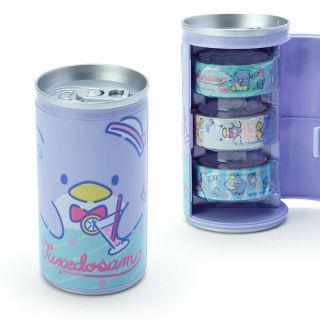 Tuxedo Sam Beverage Canned Masking Tape Set Sanrio Kawaii 2019 F/s