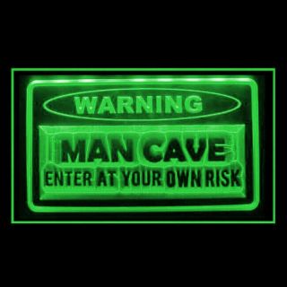 230141 Warning Men Enter Your Own Risk Gags Cave Game Room Beer Led Light Sign