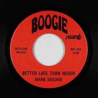 70s Soul Disco 45 - Diane Ducane - Better Late Than Never - Boogie - Vg,  Mp3