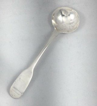 Georgian London 1824 English Sterling Master Salt/mustard Spoon - 4 1/2 " - No Mono