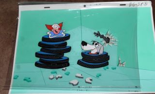 Bozo The Clown Animation Cel Hand Painted Background 10 Larry Harmon