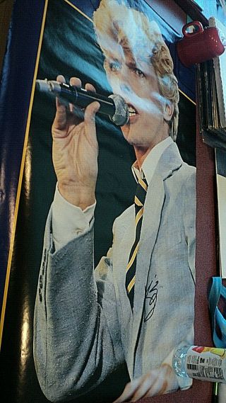David Bowie Autographed Signed Poster Ready To Frame Or Hang On Wall