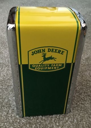 John Deere Quality Farm Equipment Napkin Dispenser Diner Style -