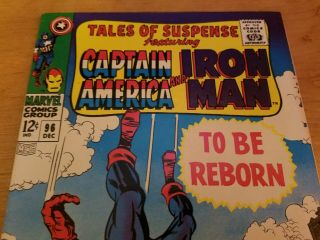 TALES OF SUSPENSE 96 (Marvel Comics 1967) IRON MAN CAPTAIN AMERICA Jack Kirby 2