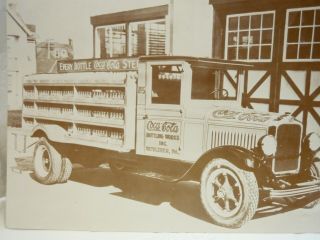 Photograph Of Vintage Coca Cola Truck - Coca Cola Bottling Bethlehem Pa