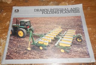 1983 John Deere Drawn,  Integral,  Folding Planters Brochure Good