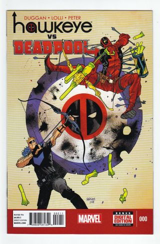 Hawkeye Vs.  Deadpool 1 & 0 1st Costume Cameo Spider - Gwen & Lady Thor Marvel
