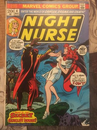 Night Nurse 4 1973 - Marvel Bronze Age - Rare Last Issue 3.  0