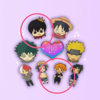 Haikyuu Pins Hinata And Kageyama Volleyball Anime Hard Enamel Fantasy Pins