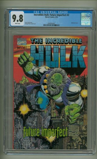 Incredible Hulk: Future Imperfect 2 (cgc 9.  8) White Pages; Embossed - C (c 24510)
