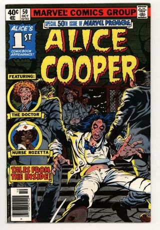 Marvel Premiere 50 Vf,  8.  5 1st Alice Cooper In Comics