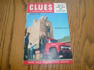 1956 Ford Clues To Successful Truck Operations Booklet/mailer - Vintage