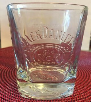 Jack Daniels Whiskey Old No 7 Rocks High Ball Weighted Whiskey Tumbler Bar Glass