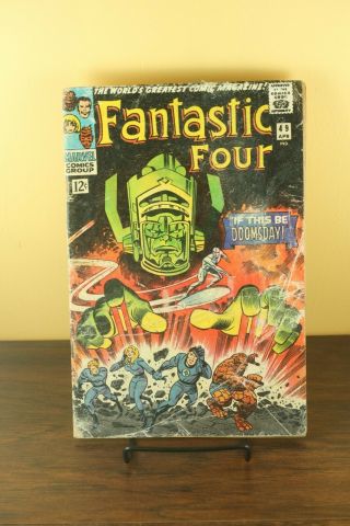 Fantastic Four 49 Gd/vg 1.  8 Complete 1st Fa And Cover Silver Surfer Galactus