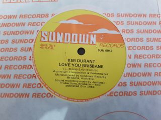 Love You Brisbane // Kim Durant Sundown 1983 Wt Rare P/c