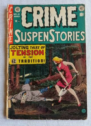 Crime Suspenstories 21 1954 Ec Classic Violent Pre Code Craig Cover Great Comic