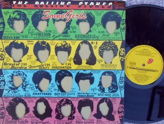 Rolling Stones 1st Press OZ LP Some girls NM ’78 CUN39108 Lucille Ball Cover 2