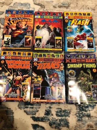 Walmart - Dc 100 - Page Giant Batman,  Superman 13,  Titans,  Flash,  Ww,  St 6