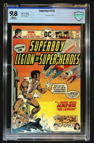 Superboy 216 Cbcs 9.  8 Grell Cover & Art,  1st Tyroc App,  Legion Of - Heroes