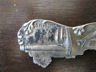 2 Antique Sterling Silver Souvenir Spoons Atlantic City Jersey & Los Angeles 8