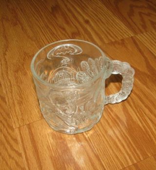 1995 Batman Forever Mcdonalds Glass Cup Mug Two Face Dc Comics