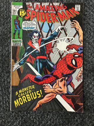 Rare 1971 Bronze Age Spider - Man 101 Key 1st Morbius Complete