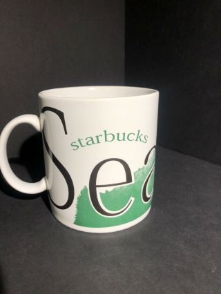 Starbucks Coffee Collectors Series 1994 Mt.  Rainer 16 Oz.  Seattle City Mug