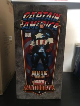 Bowen Ultimate Captain America Metallic Version Painted Statue 699/1165
