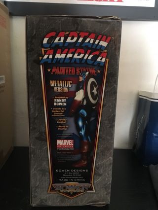 Bowen Ultimate Captain America Metallic Version Painted Statue 699/1165 4
