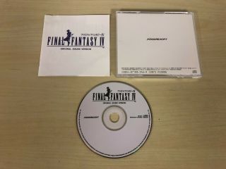 Final Fantasy Iv Sound Version Soundtrack 4 Authentic Music Cd