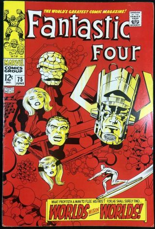 Fantastic Four (1961) 75 Fn/vf (7.  0) Silver Surfer Cover And Story