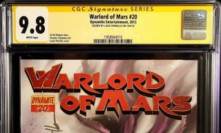 WARLORD OF MARS 20 CGC SS 9.  8 SIGNED LUCIO PARRILLO JOHN CARTER DEJAH THORIS 2