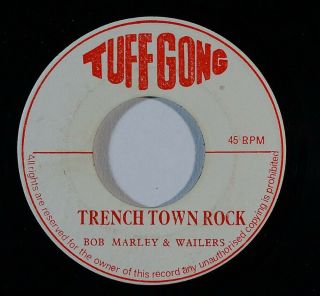 Roots Reggae 45 Bob Marley Trench Town Rock/grooving Kgn.  12 On Tuff Gong