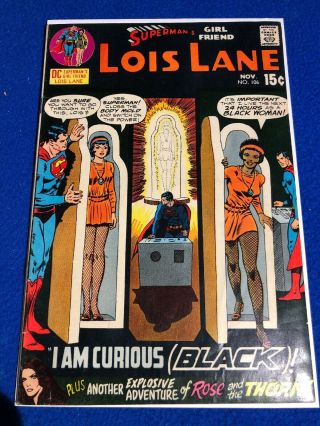 Supermans Girl Friend Lois Lane 106 Infamous Issue Lois Turns Into A Black Woman