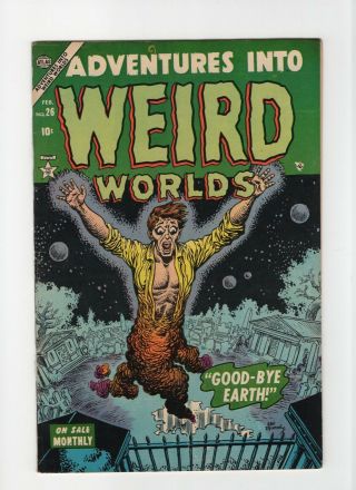 Adventures Into Weird Worlds 26 F/vf 7.  0 Hi Grade Marvel Atlas Pre - Hero Horror