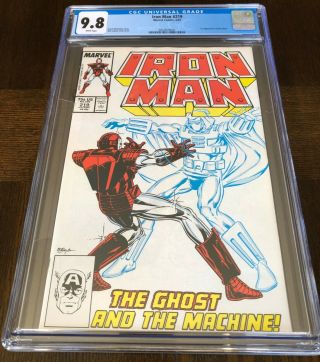 Iron Man 219 Cgc 9.  8 (white Pages) 1st App Of The Ghost 