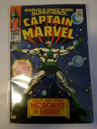 Captain Marvel 1,  May 1968 Premiere Issue Silver Age Fine