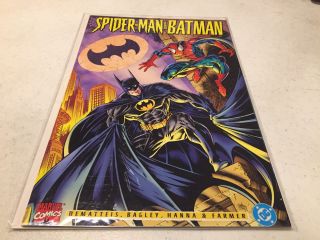 Spider - Man And Batman 1 1st Printing Dc Comics Marvel Dematteis Mark Bagley