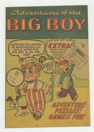 Adventures Of The Big Boy 19 1958 Fn 6.  0