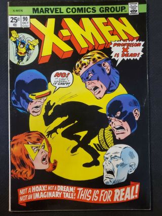 The X - Men 90 (1974) 5.  5 Marvel Comics 1st Print